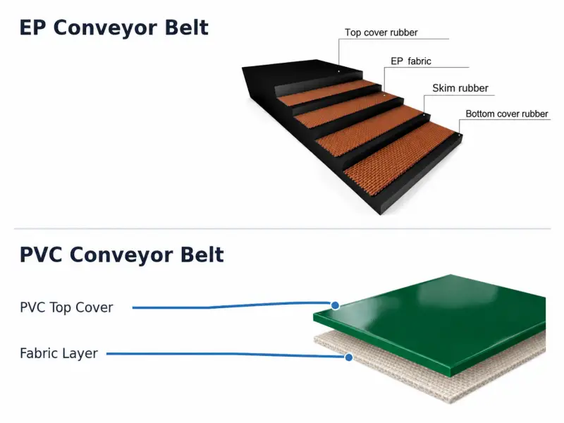 1.conveyor belt material type